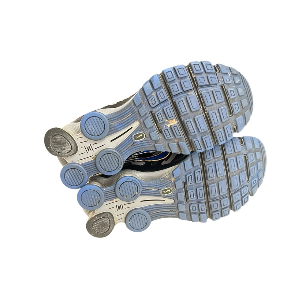 Nike Shox Turbo 13 Mens Black Blue Yellow Running Shoes - Size 8 - Picture 5 of 9